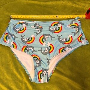 ModCloth X Collectif Rainbow Shark Swim 1X